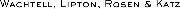 Wachtell, Lipton, Rosen & Katz Logo